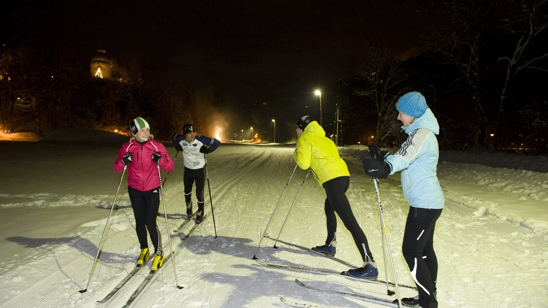Langlaufen bei Nacht in Mayrhofen-Hippach